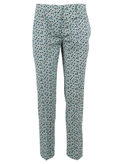 Shop Prada Wool Trousers In Light Blue