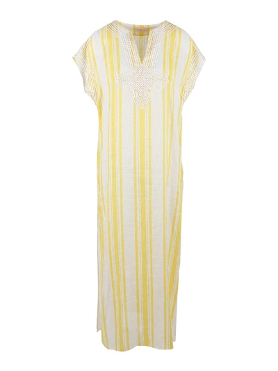 Shop Tory Burch Linen Dress In Sunny