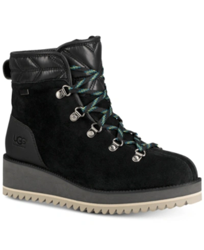 Shop Ugg Women's Birch Lace-up Boots In Black