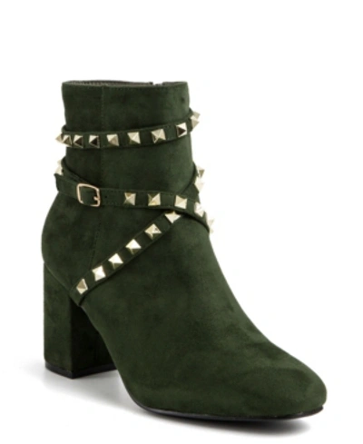 Shop Catherine Malandrino Royalie Bootie Women's Shoes In Olive