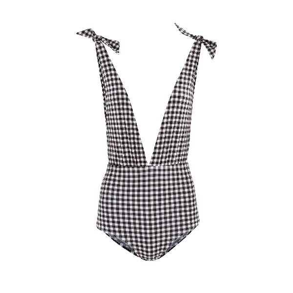 gingham swimming costume