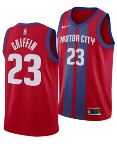 Nike Detroit Pistons Motor City Blake Griffin Red Swingman Basketball Jersey  L