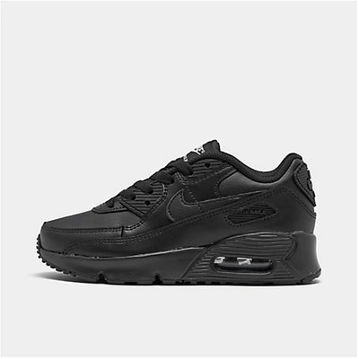 Shop Nike Little Kids' Air Max 90 Casual Shoes In Black/black/white