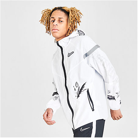 nike running wild run jacket in white