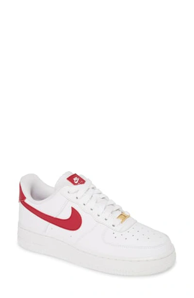 Shop Nike Air Force 1 Sneaker In White/ Noble Red/ White/ White