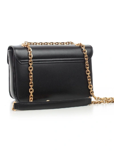 Shop Celine C Chain Shoulder Bag In Black