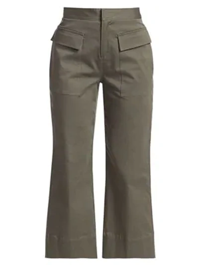 Shop Atm Anthony Thomas Melillo Utility Cropped Pants In Olive