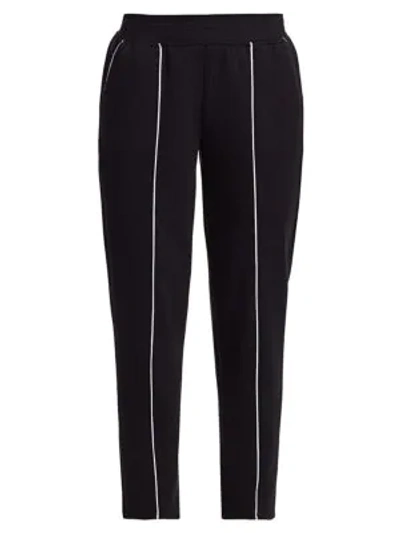 Shop Atm Anthony Thomas Melillo French Terry Piped Pant In Black
