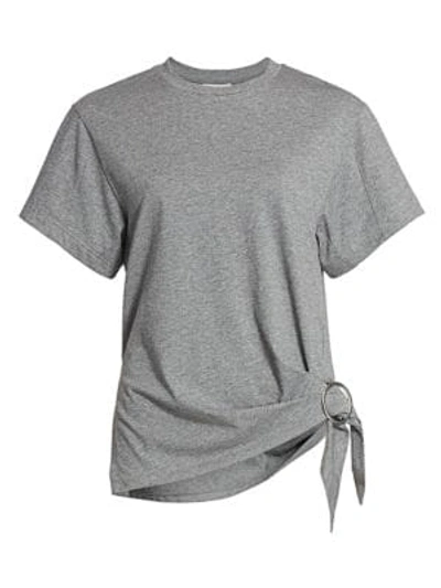 Shop 3.1 Phillip Lim / フィリップ リム Gathered Ring T-shirt In Grey Melange