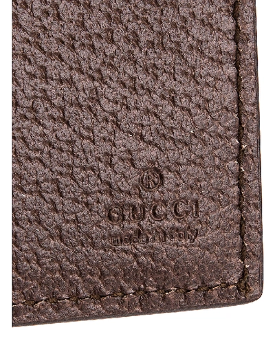 Shop Gucci Canvas Passport Case In Beige Ebony