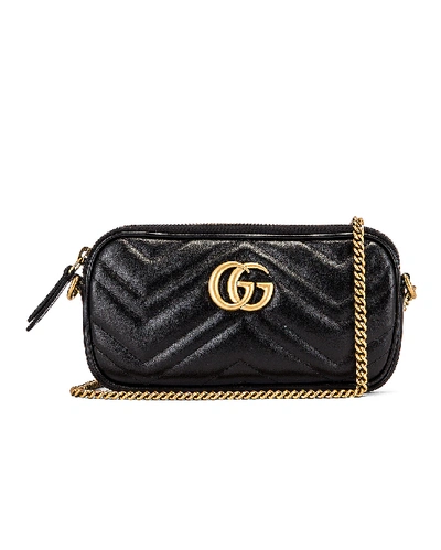 Shop Gucci Chain Camera Bag In Black