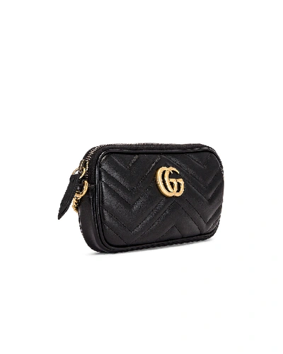 Shop Gucci Chain Camera Bag In Black