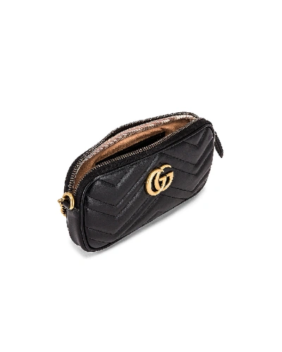 Shop Gucci Chain Camera Bag In Black