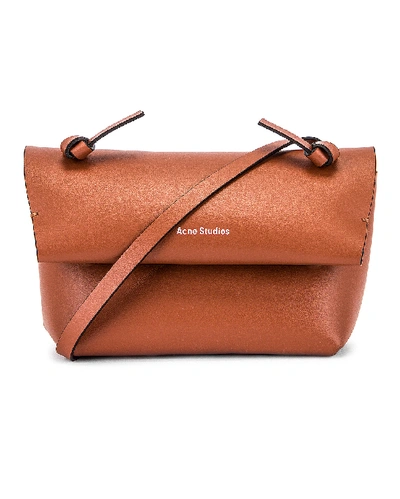 Shop Acne Studios Mini Bag In Almond Brown