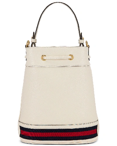 Shop Gucci Ophidia Bucket Bag In Mystic White