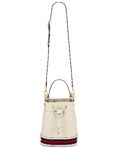 Shop Gucci Ophidia Bucket Bag In Mystic White