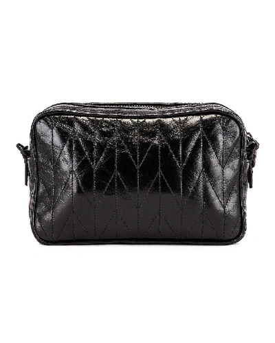 Shop Miu Miu Leather Camera Bag In Black