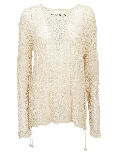 Shop Jil Sander Sweater In Light Beige