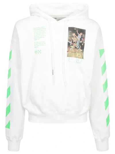 Shop Off-white Painting Hoodie In White/multicolor