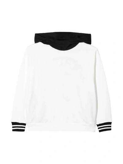 Shop Fendi White Sweatshirt In Avorio/nero
