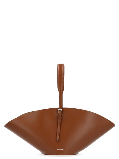 Shop Jil Sander Sombrero Small Bag In Brown