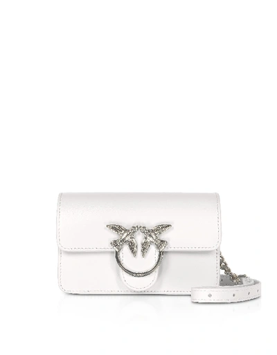 Shop Pinko White Love Baby Simply Shoulder/belt Bag