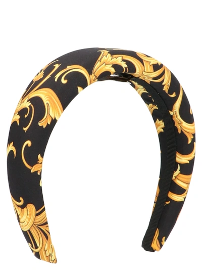 Shop Versace Barocco Headband In Multicolor