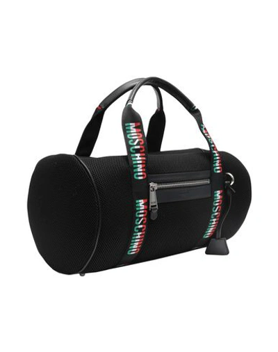 Shop Moschino Travel & Duffel Bag In Black