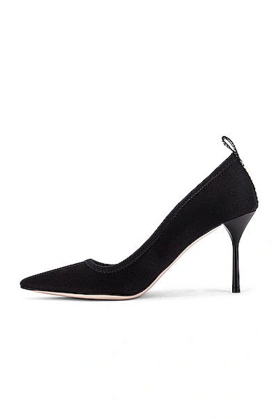 Shop Miu Miu Pointed Toe Heels In Black