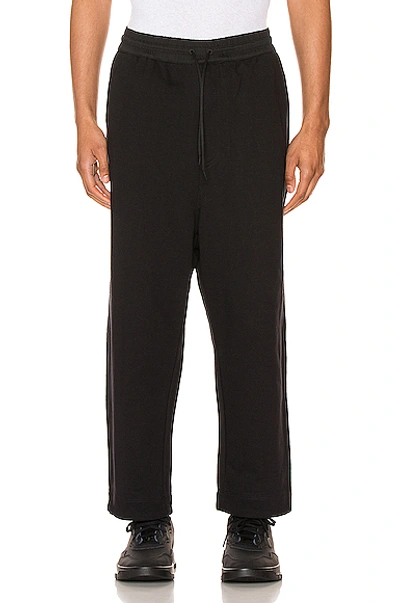 Shop Y-3 Terry Cropped Pants In Black