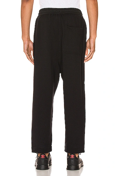 Shop Y-3 Terry Cropped Pants In Black