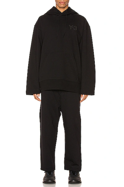 Shop Y-3 Terry Cropped Pants In Black