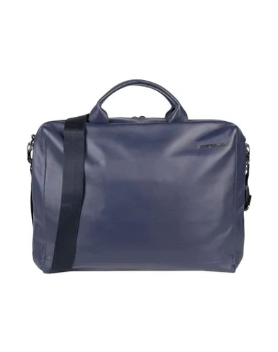 Shop Mandarina Duck Handbags In Dark Blue