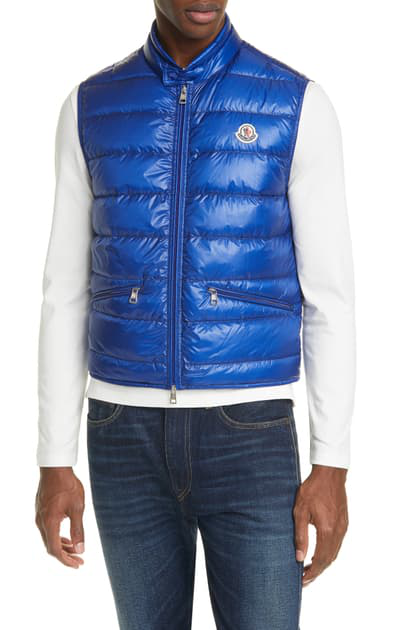 light blue moncler gilet