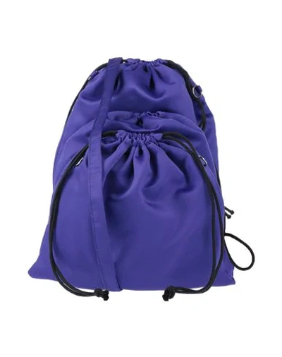 Shop Mm6 Maison Margiela Handbags In Purple