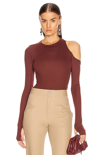 Shop Alix Nyc Eaton Bodysuit In Clove