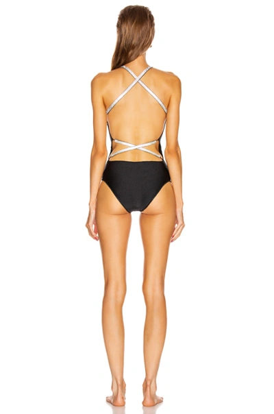 Shop Oseree Maillot Swimsuit In Black