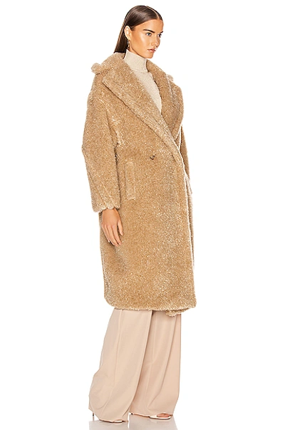 Shop Max Mara Park Coat In Albino