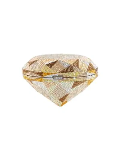 Shop Judith Leiber Diamond Crystal Clutch In Champagne