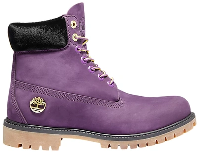 Pre-owned Timberland 6" Boot Nba Los Angeles Lakers In Dark Purple Nubuck