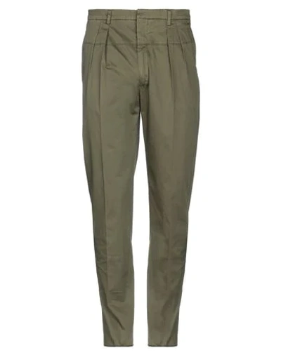 Shop Gabriele Pasini Casual Pants In Military Green