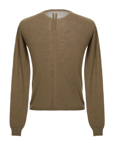 Shop Rick Owens Sweater In Military Green