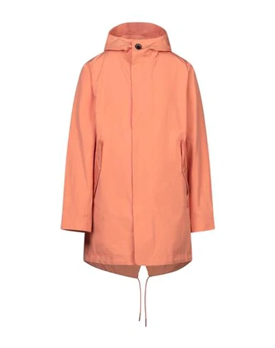 Shop Herschel Supply Co Overcoats In Apricot