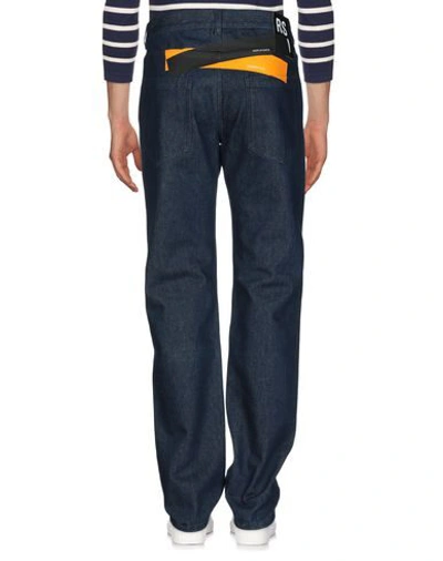 Shop Raf Simons Denim Pants In Blue