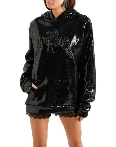 Shop Dundas Woman Sweatshirt Black Size M Cotton, Plastic, Glass