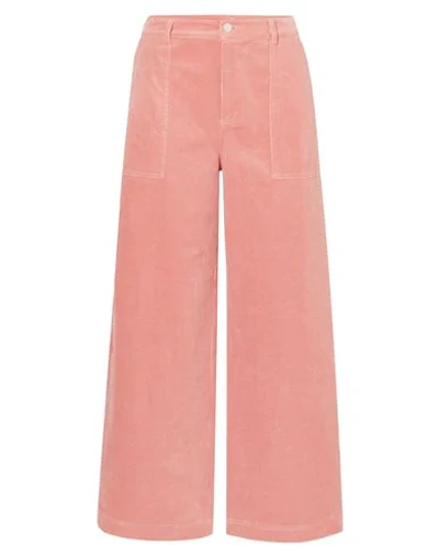 Shop Ganni Woman Pants Pink Size 8/10 Cotton, Elastane