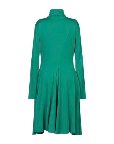 Shop Calvin Klein 205w39nyc Woman Midi Dress Green Size L Virgin Wool