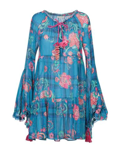 Shop Anjuna Short Dress In Turquoise