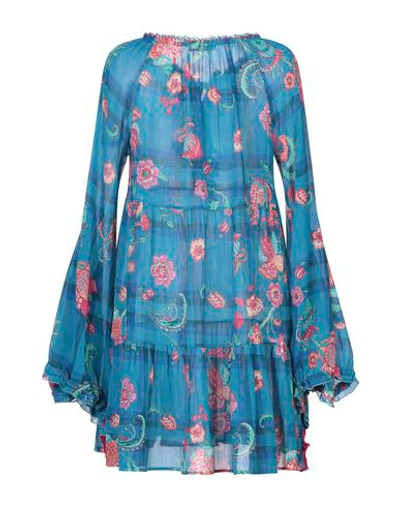 Shop Anjuna Short Dress In Turquoise