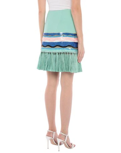 Shop Emilio Pucci Knee Length Skirt In Light Green